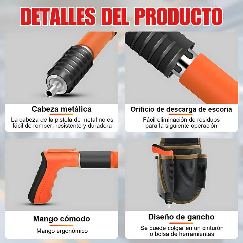 ClavoForce – Pistola de Clavos + 100 Unidades Incluidas - [PROMOCIÓN DISPONIBLE SOLO HOY]