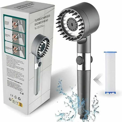 HydroLux Cabezal de ducha Alta Presión y Filtro de Agua - [PROMOCIÓN DISPONIBLE SOLO HOY]