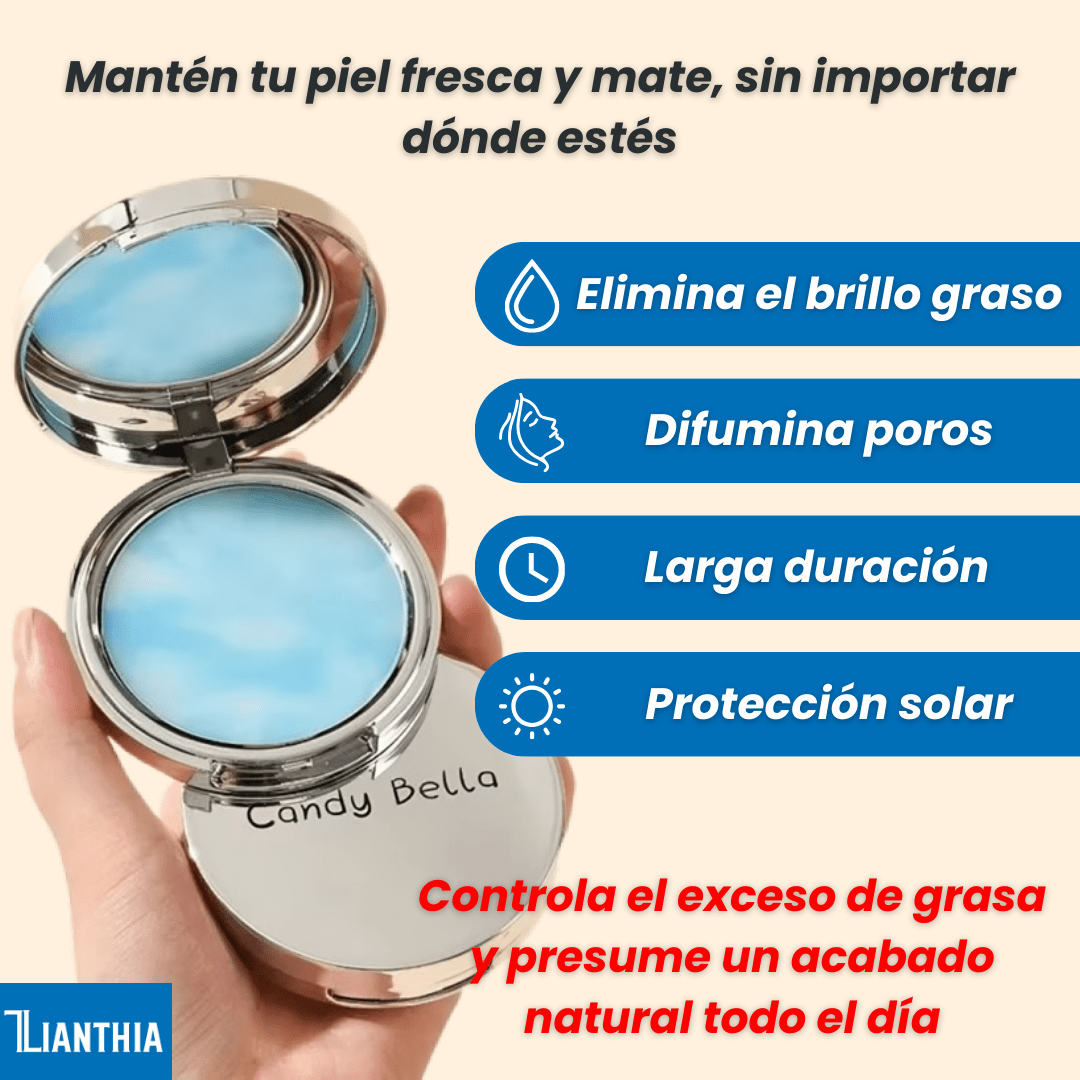 Candy Bella Polvo Compacto Matificante - [PROMOCIÓN DISPONIBLE SOLO HOY]